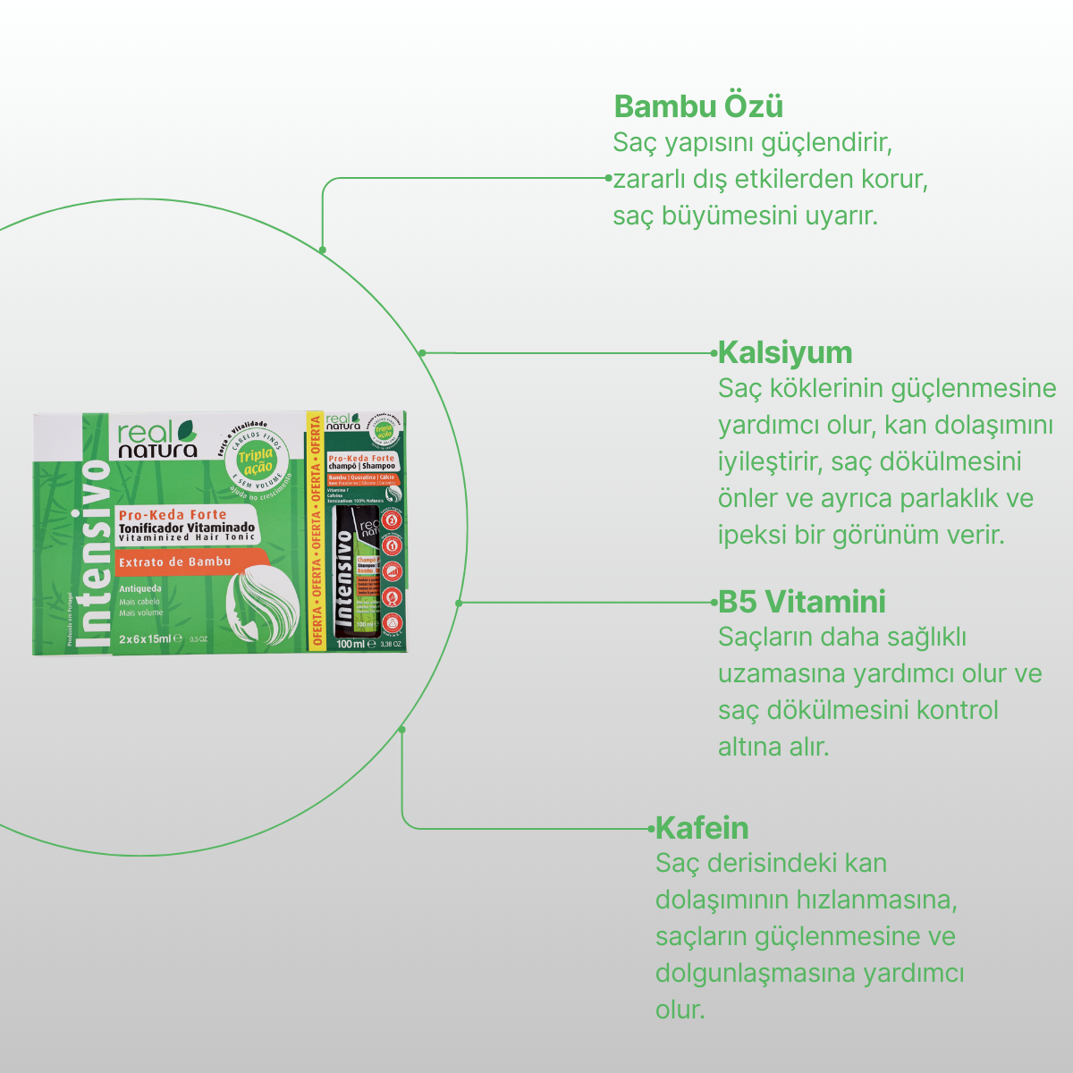 REAL NATURA PRO-KEDA FORTE SET (12*15ml +100ml ) - Görsel 3