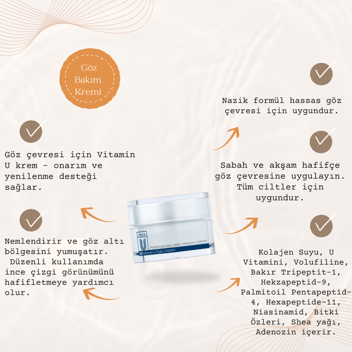 CUSKIN Vitamin U Eye Cream16 ml - Görsel 2